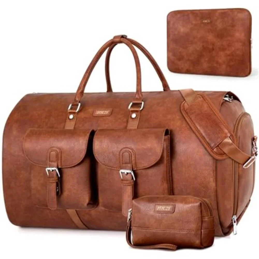 Men's 3Pcs Garment Duffel Bag Convertible Suitcase Bag